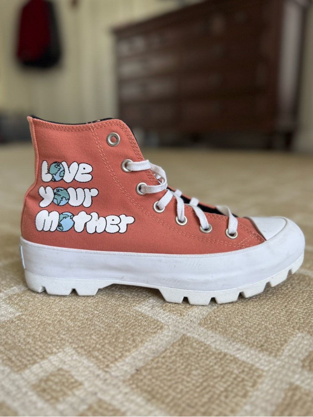 Converse Lugged Chuck Taylor Hi Love Your Mother Coral Streetwear 8 - Picture 4 of 17